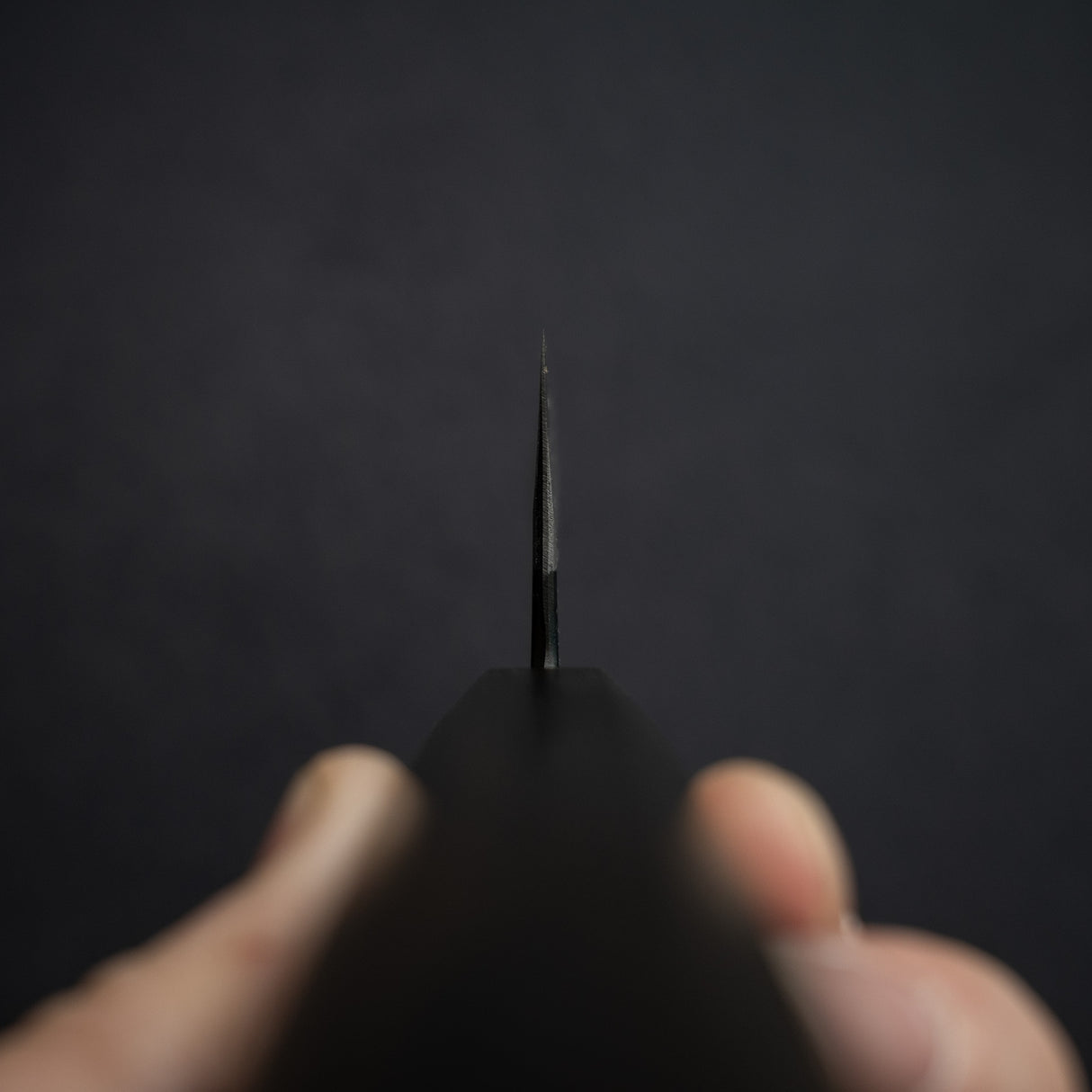 Motokyuuichi Kurosagi AS 黑漆 K 型尖牛刀 210mm 初心黑查卡木柄