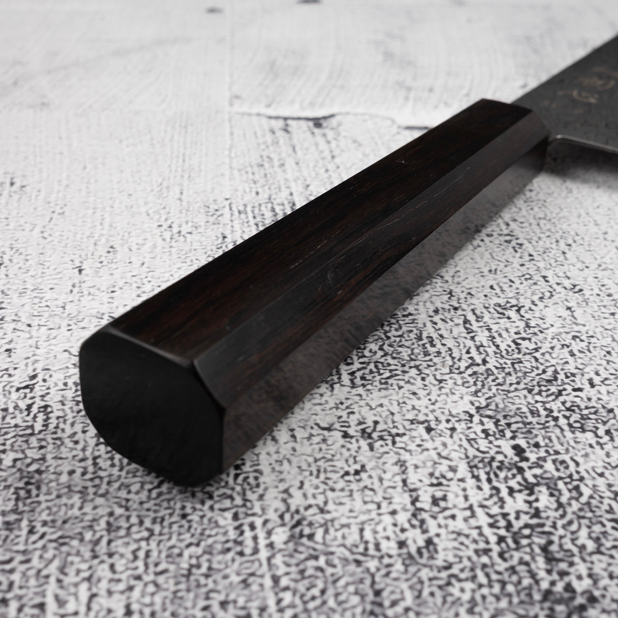 Hatsukokoro Ryuhyo SG2 Black Damascus Gyuto 210mm Ebony