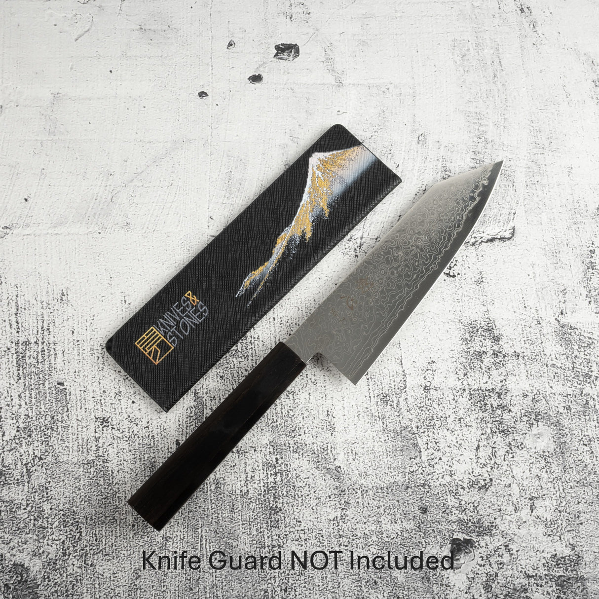 Hatsukokoro Ryuhyo SG2 Damascus Bunka 180mm Ebony Handle