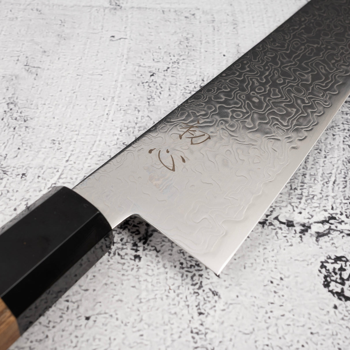 Hatsukokoro Ryuhyo SG2 大馬士革 K 尖 Gyuto 210 毫米刀刃,含橄欖木手柄