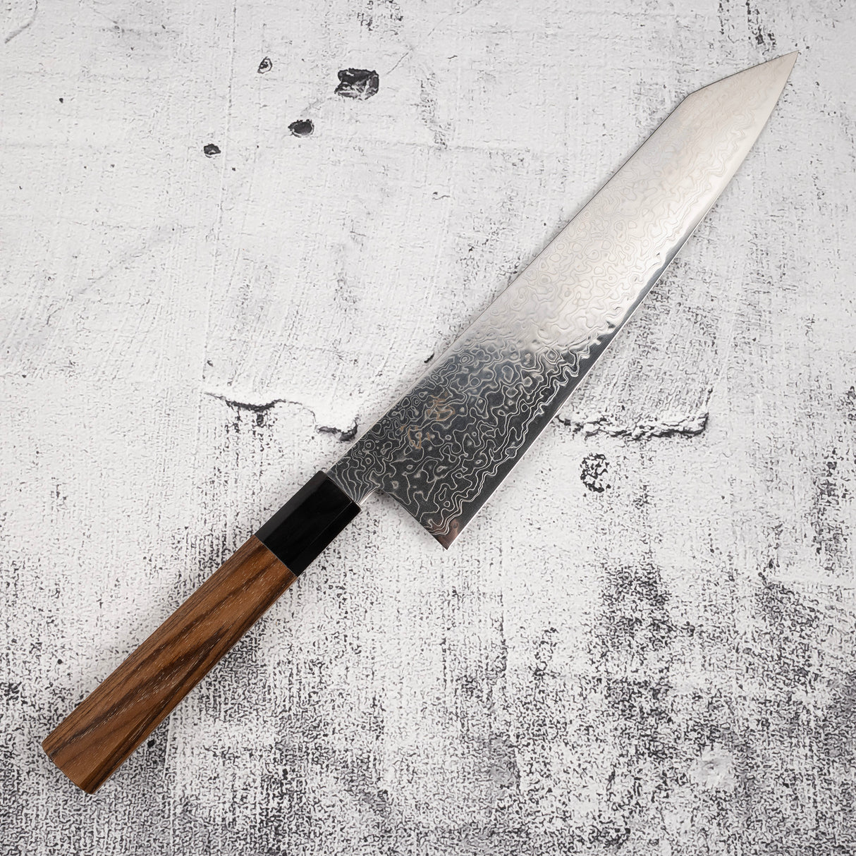 Hatsukokoro Ryuhyo SG2 大馬士革 K 尖 Gyuto 240 毫米刀刃,含橄欖木手柄