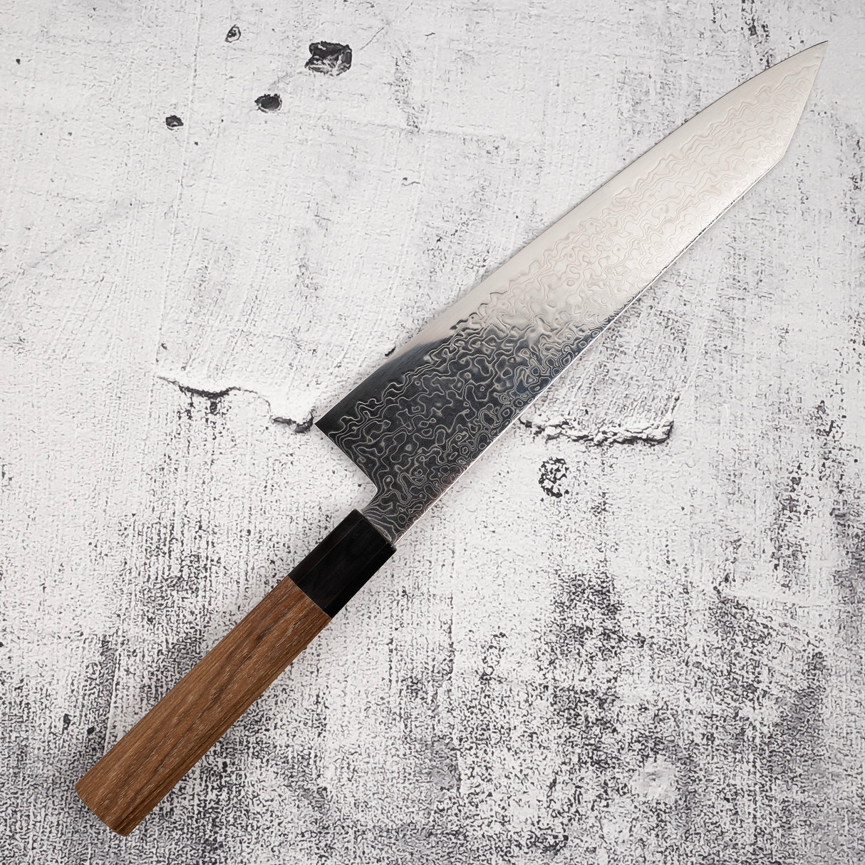 Hatsukokoro Ryuhyo SG2 大馬士革 K 尖 Gyuto 240 毫米刀刃,含橄欖木手柄