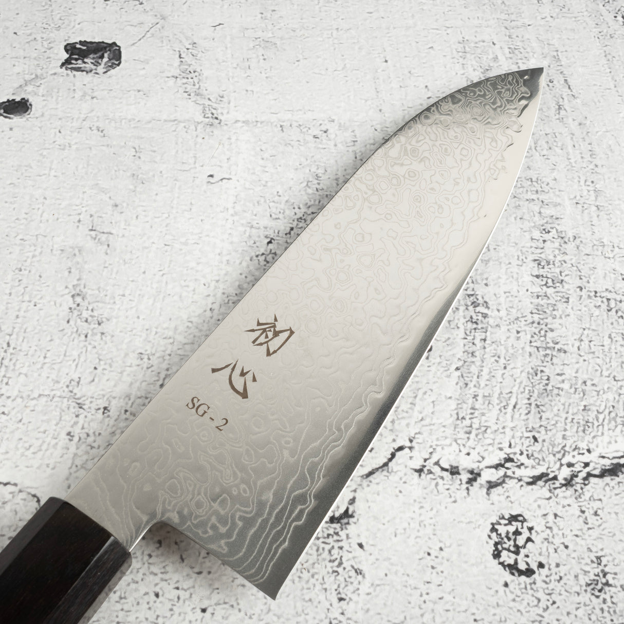 Hatsukokoro Ryuhyo SG2 Damascus Santoku 180mm