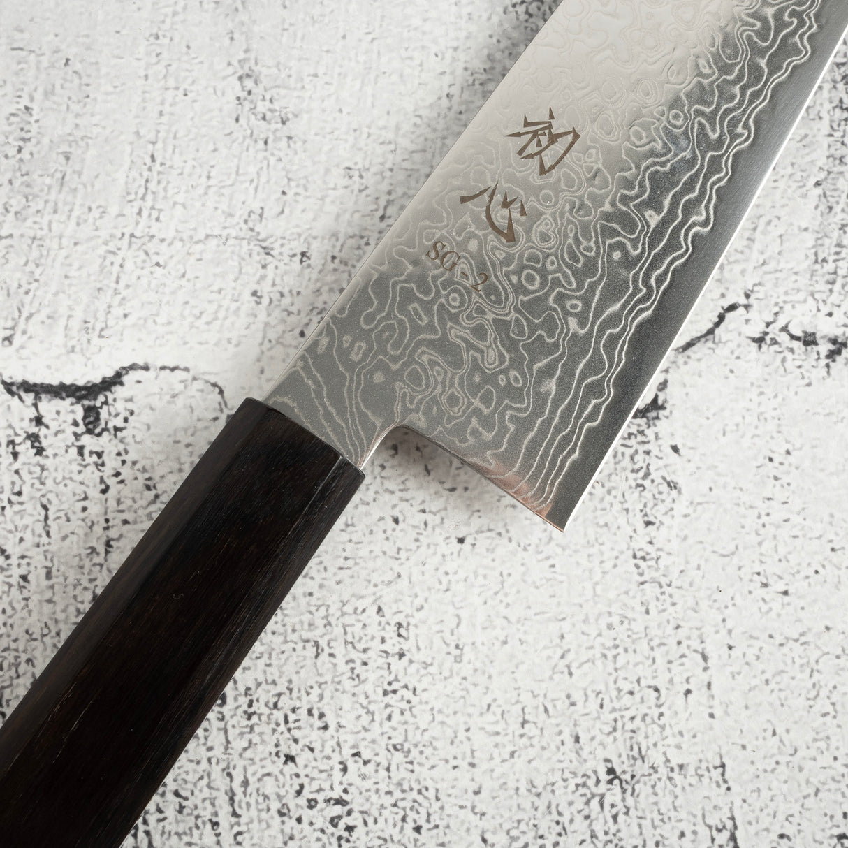 Hatsukokoro Ryuhyo SG2 Damascus Santoku 180mm