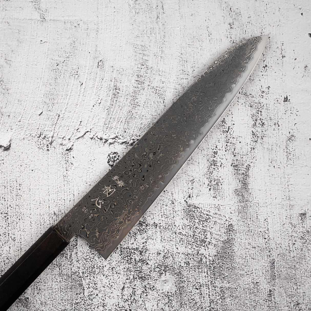 初心 流冰 SG2 黑大馬士革牛刀 240mm 黑檀木柄