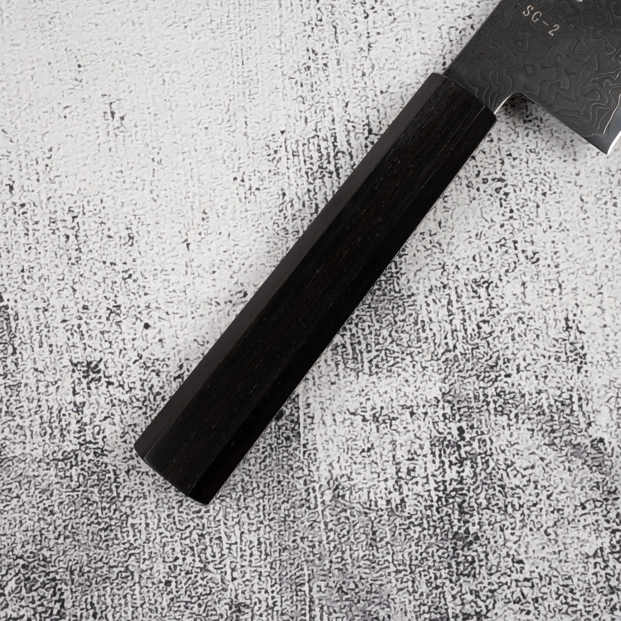 Hatsukokoro Ryuhyo SG2 Black Damascus K-tip Gyuto 210mm Ebony