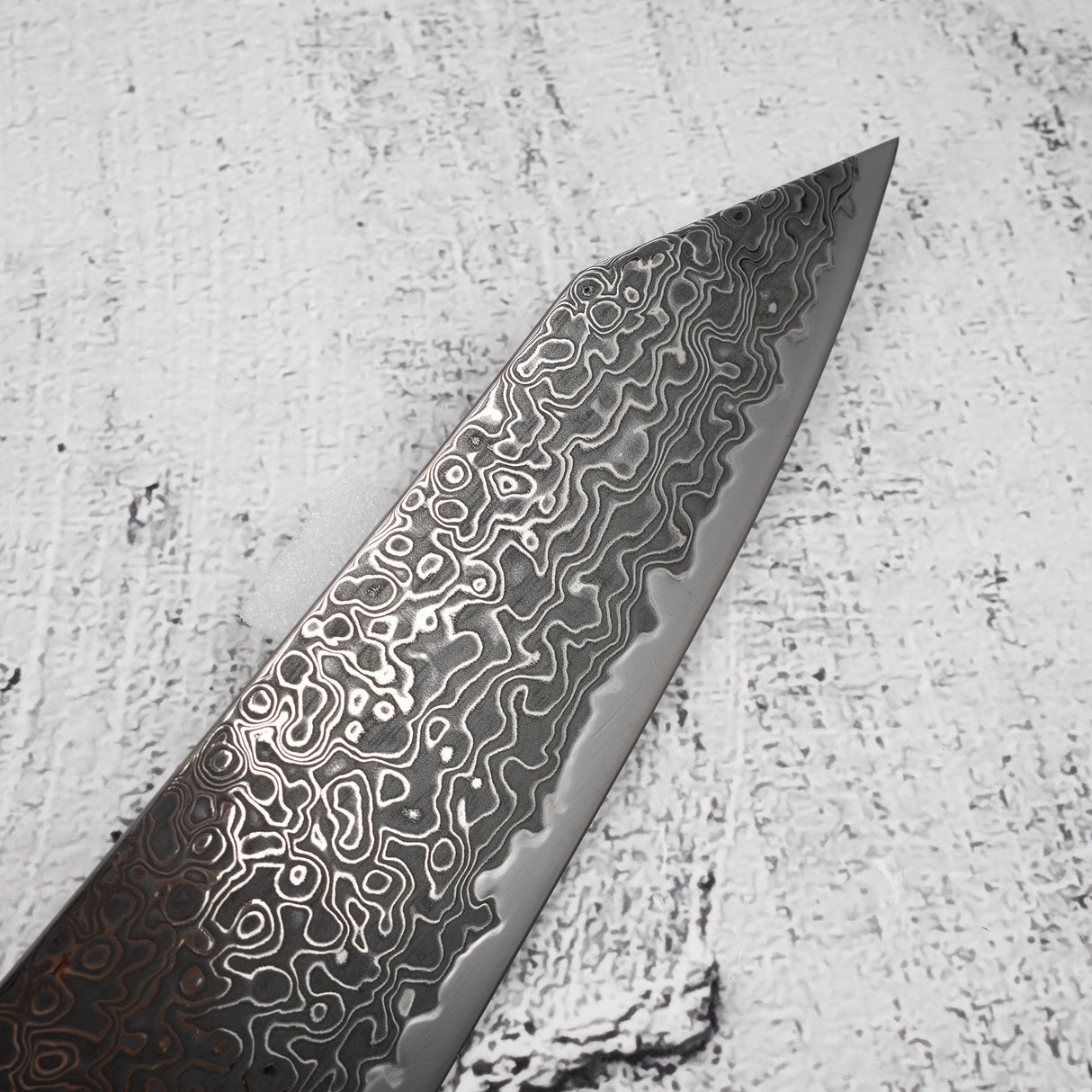 Hatsukokoro Ryuhyo SG2 Black Damascus K-tip Gyuto 240mm Ebony