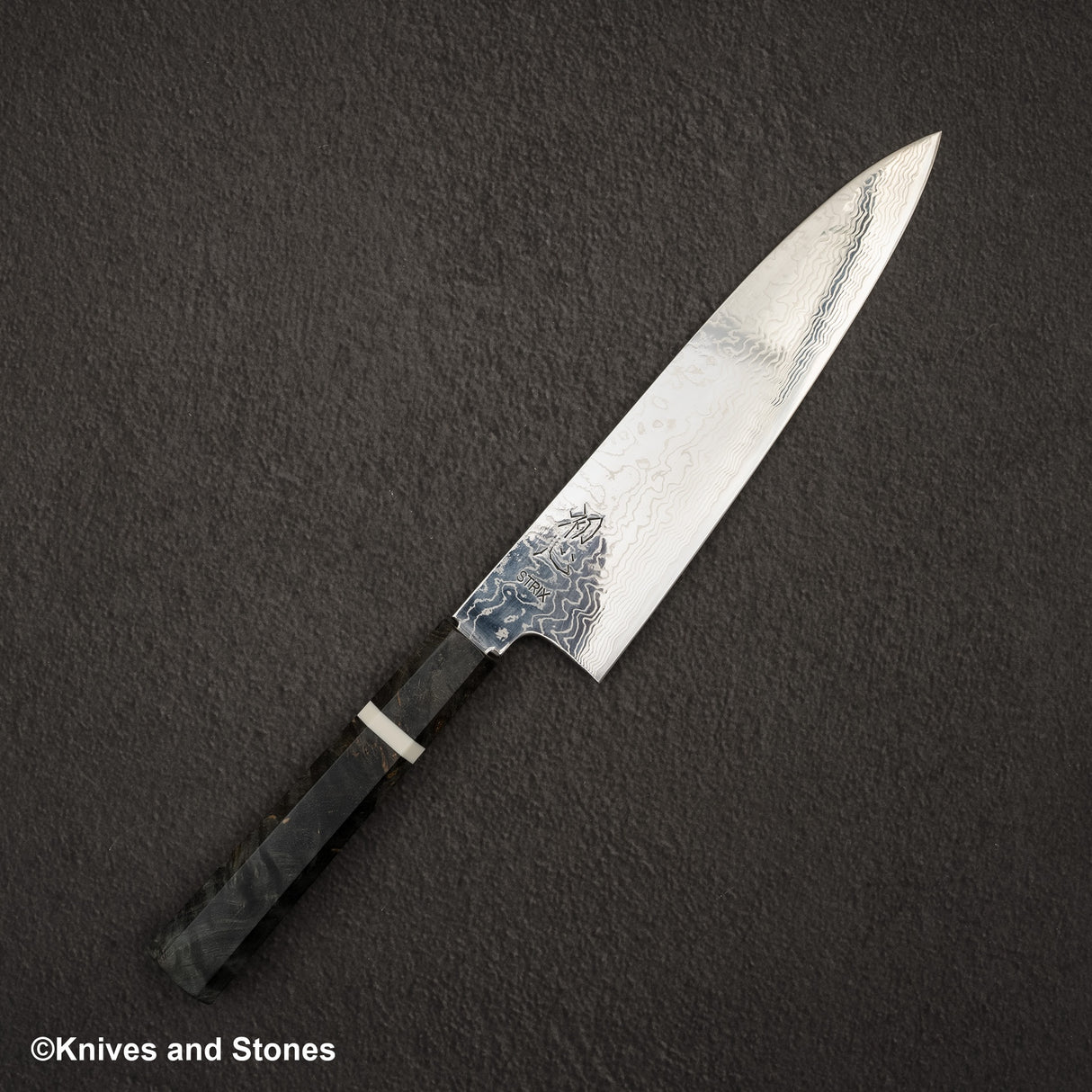 Hatsukokoro STRIX Damascus Gyuto 210mm 樺木手柄