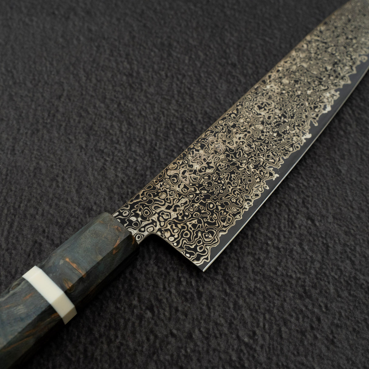 Hatsukokoro Saihyo SG2 Kurozome Black Damascus Gyuto 210mm Birch Handle