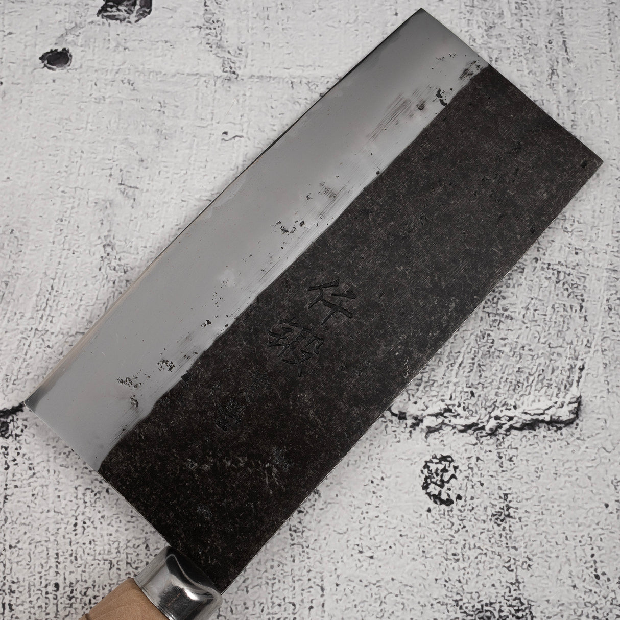 初心先端藍二不鏽鋼夾層中式菜刀 170mm