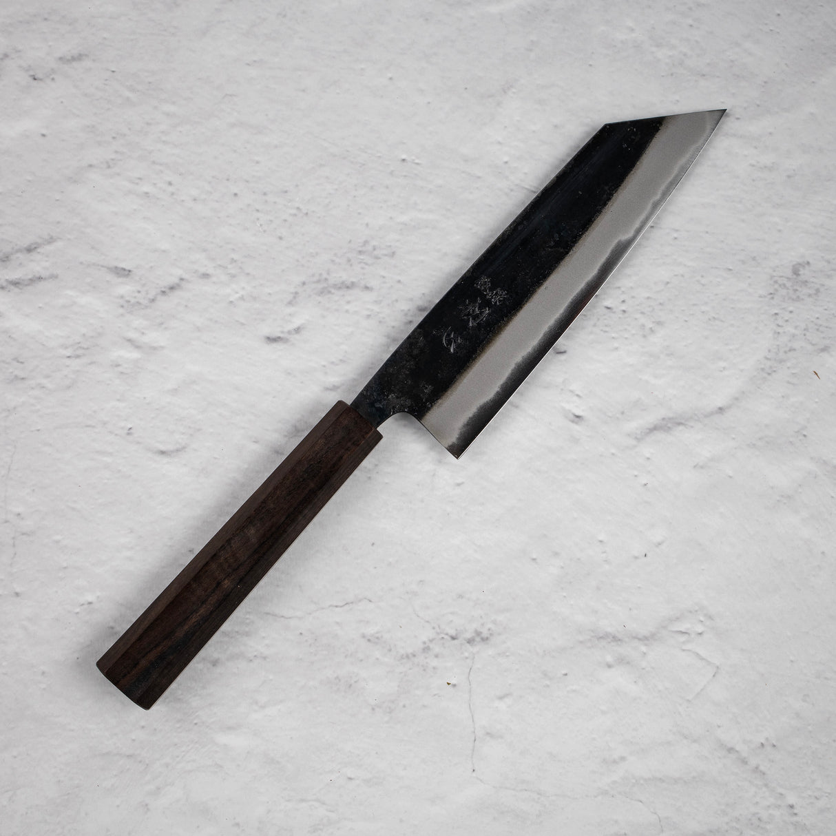 Hatsukokoro Shikkoku Blue 2 Kurouchi Bunka 165mm Ebony Handle