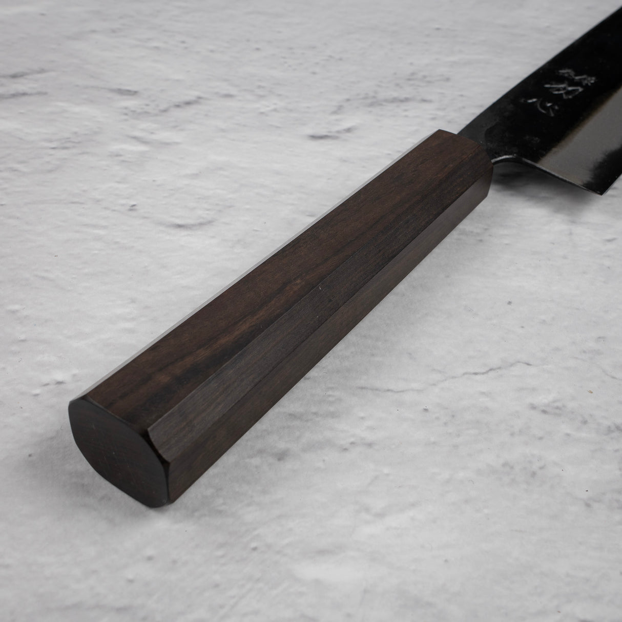 Hatsukokoro Shikkoku Blue 2 Kurouchi Bunka 165mm Ebony Handle