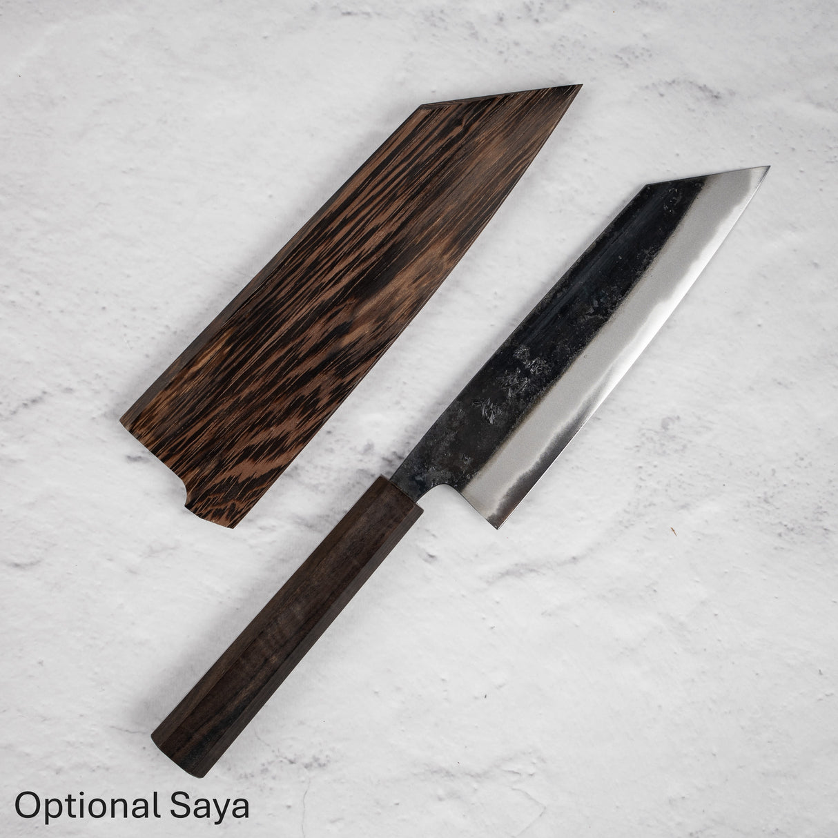 Hatsukokoro Shikkoku Blue 2 Kurouchi Bunka 165mm Ebony Handle