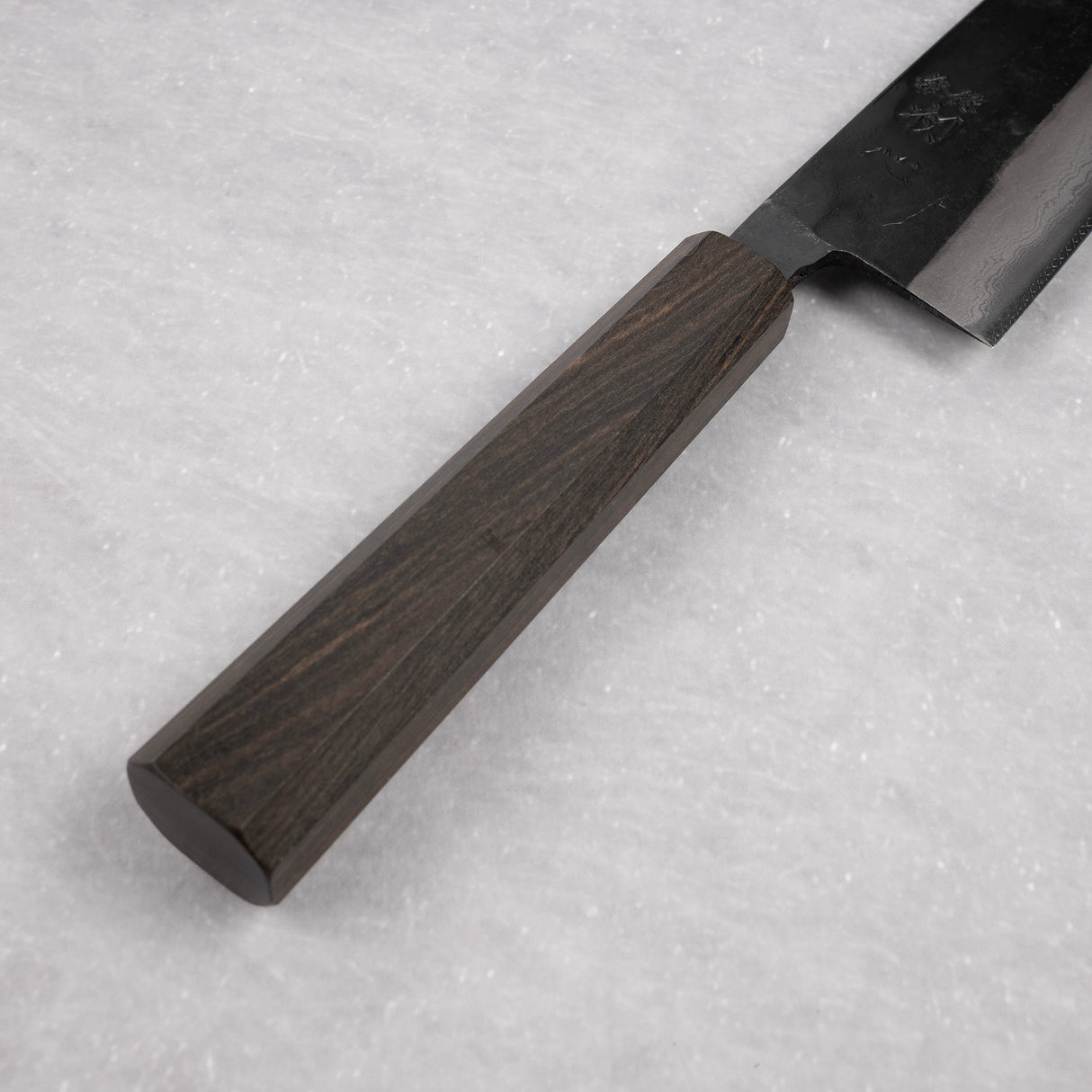 初心四國 藍色 2 黑內大馬士革 三德 165mm 烏木手柄