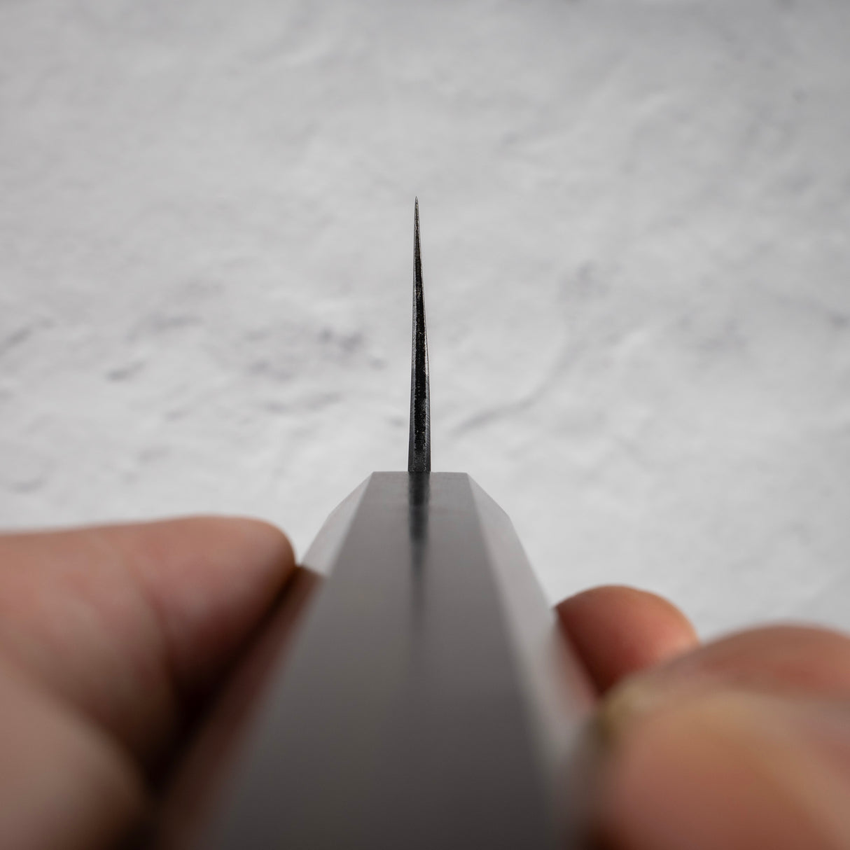 Hatsukokoro Shikkoku Blue 2 Kurouchi Santoku 165mm Ebony Handle