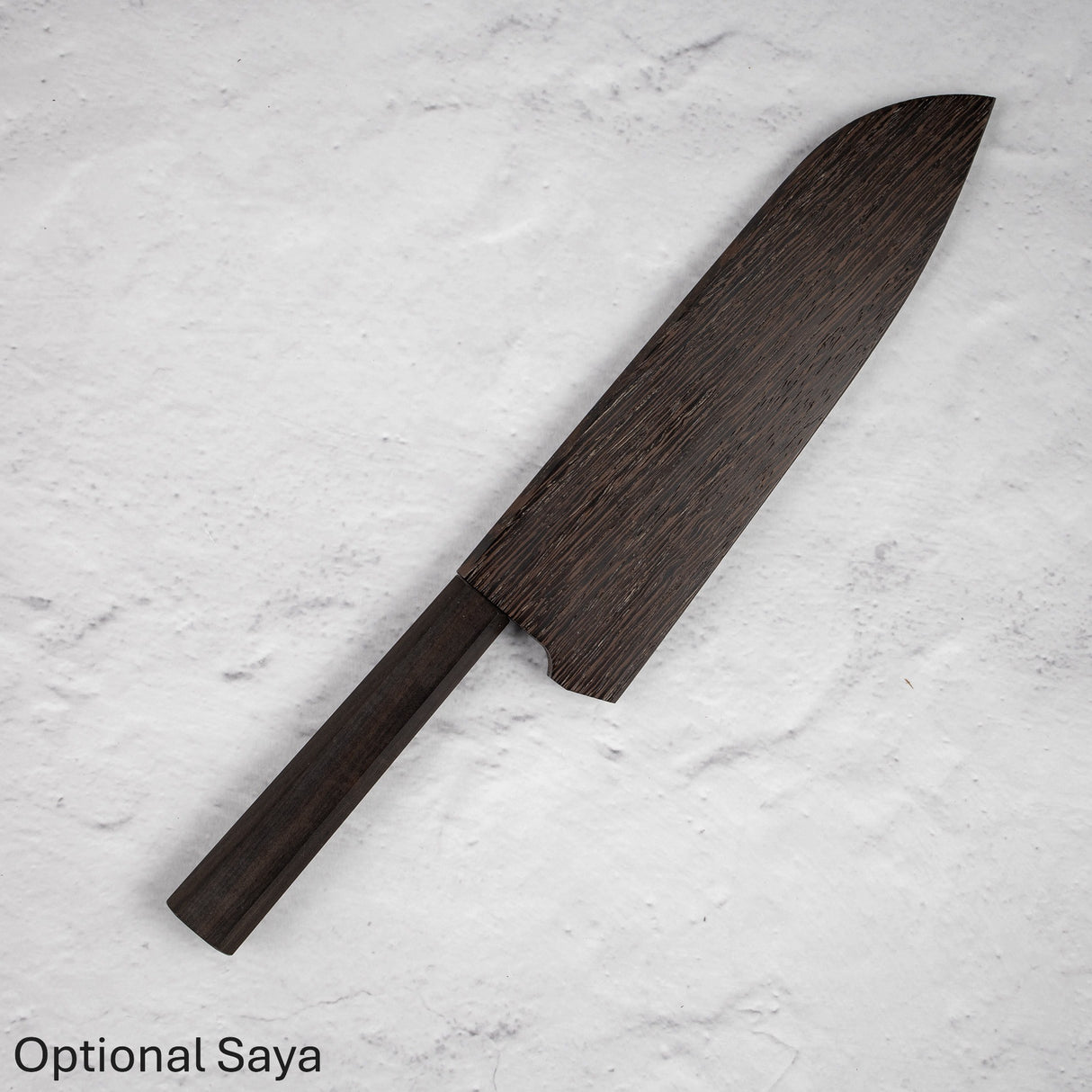 Hatsukokoro Shikkoku Blue 2 Kurouchi Santoku 165mm Ebony Handle