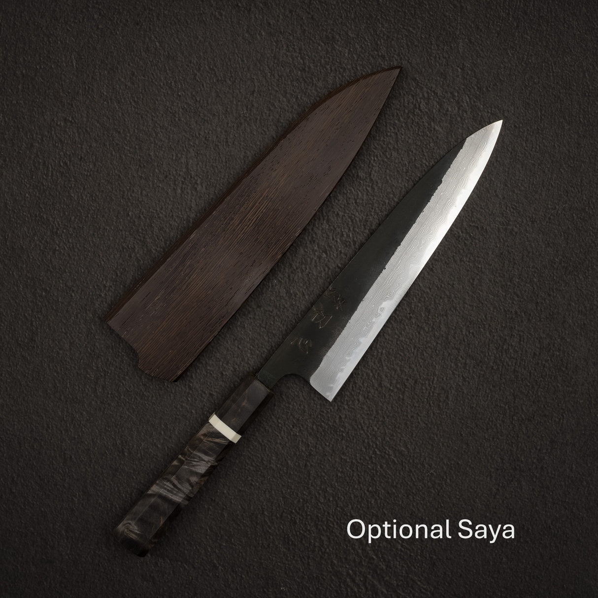 初心 青神新紀郎 超級黑內大馬士革牛刀 210mm