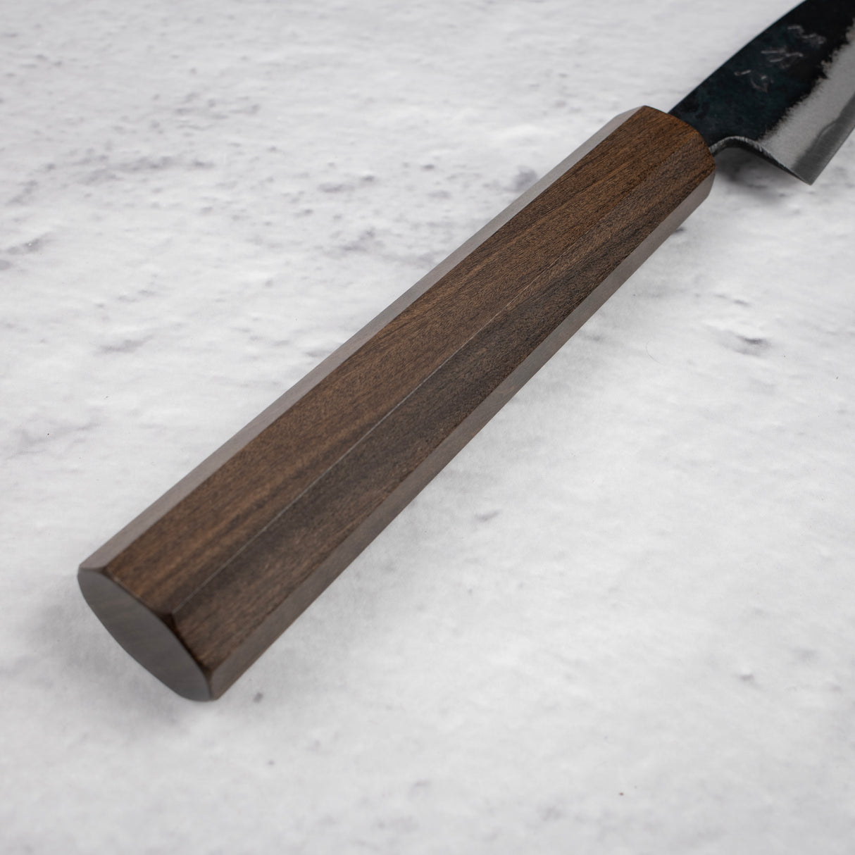 Hatsukokoro Sumi Blue 2 Kurouchi Petty 80mm Black Chacate Handle