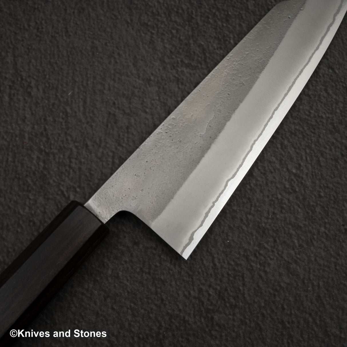 Yoshikane White 2  Nashiji Stainless Clad Bunka 170mm