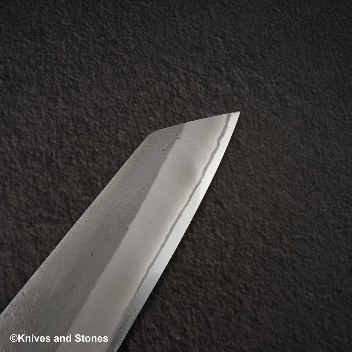 Yoshikane White 2  Nashiji Stainless Clad Bunka 170mm