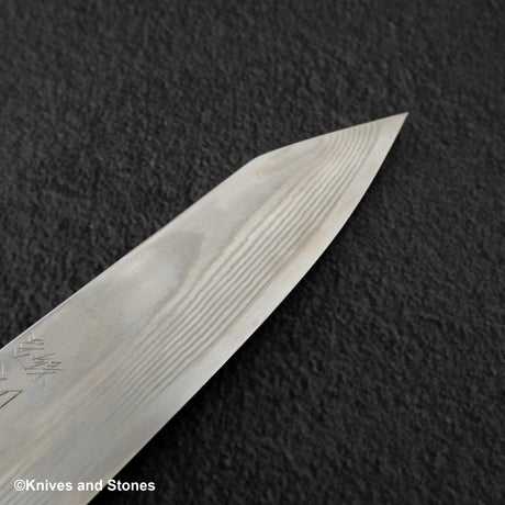 Hatsukokoro Ginso Ginsan 鎳大馬士革文化 180mm 黑色 Chacate