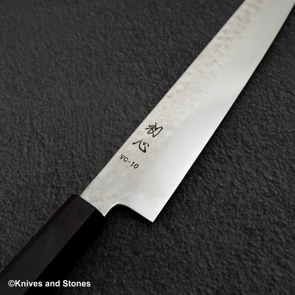 Hatsukokoro Hayabusa VG10 大馬士革土目筋引 270mm 烏木手柄