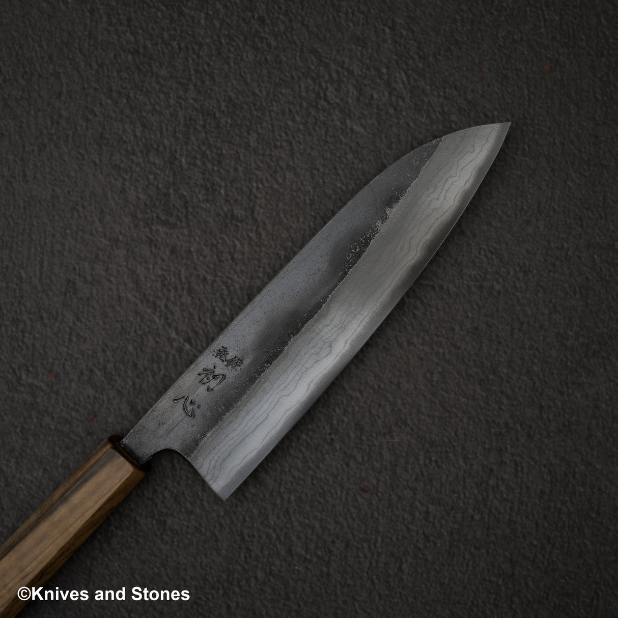 初心雲影 藍色 2 黑內大馬士革 三德 180mm 黑色 Chacate