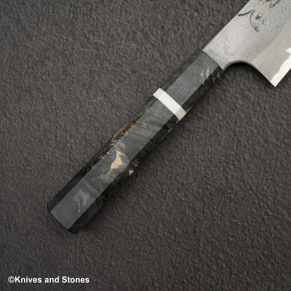 Nigara x Hatsukokoro Ryusui Blue 2 大馬士革 Nashiji Gyuto 210mm