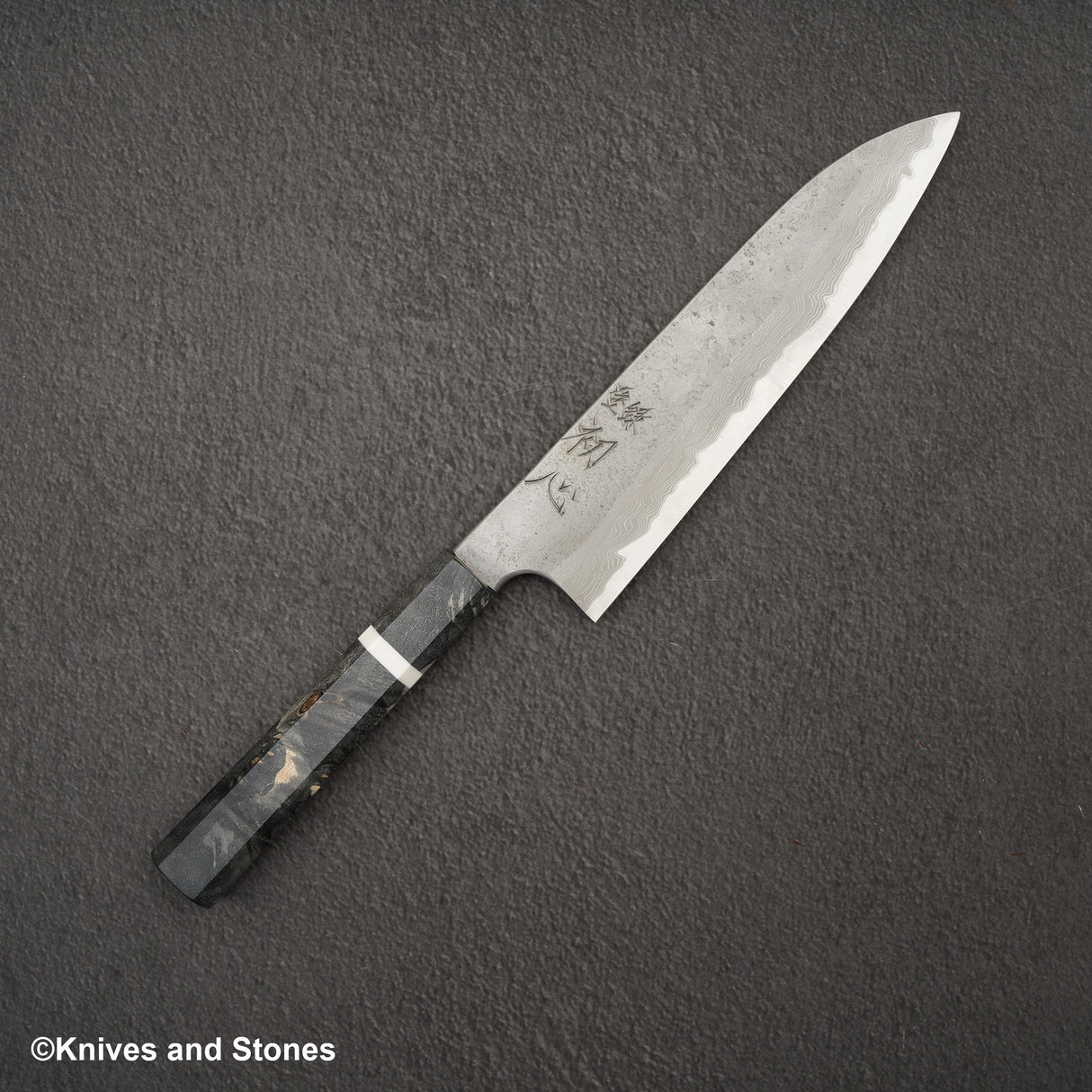 Nigara x Hatsukokoro Ryusui Blue 2 大馬士革 Nashiji Gyuto 210mm