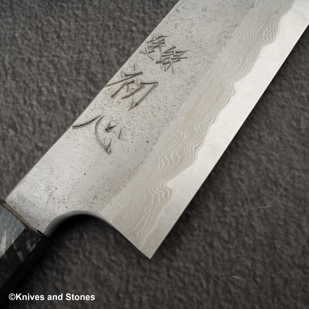 Nigara x Hatsukokoro Ryusui Blue 2 大馬士革 Nashiji Gyuto 210mm