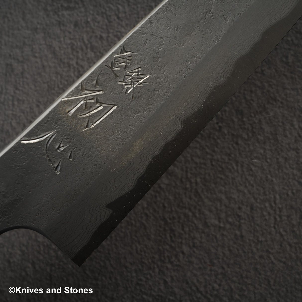 Nigara x Hatsukokoro Ryusui Blue 2 大馬士革 Nashiji Gyuto 210mm