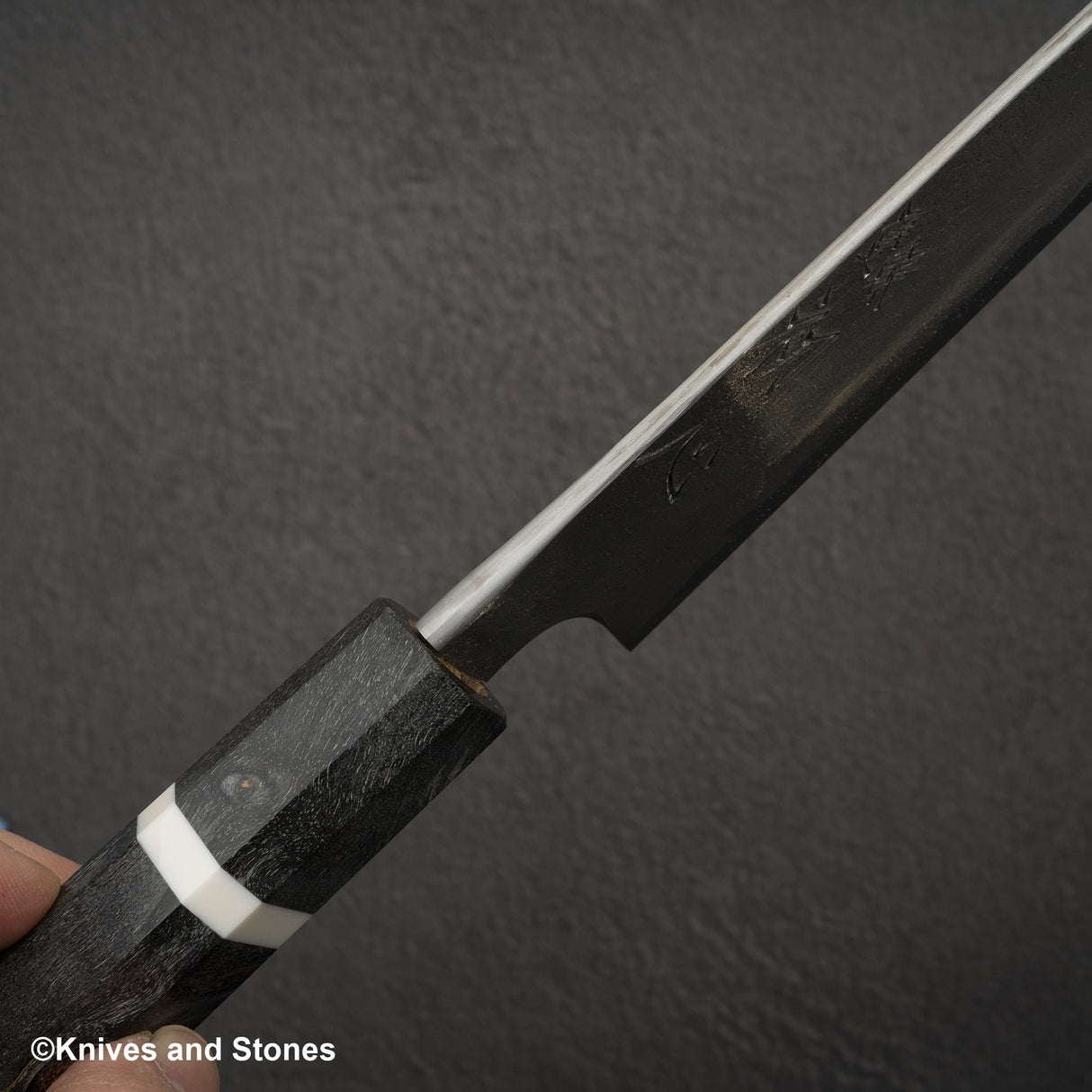 Nigara x Hatsukokoro Ryusui Blue 2 大馬士革 Nashiji Gyuto 210mm