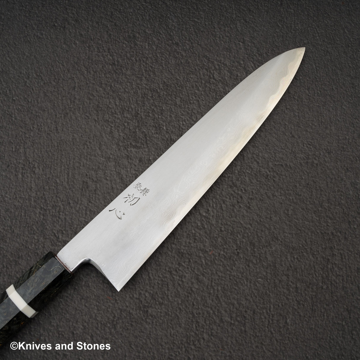 初心 x 中川悟志 青鋼一號 大馬士革 牛刀 240mm