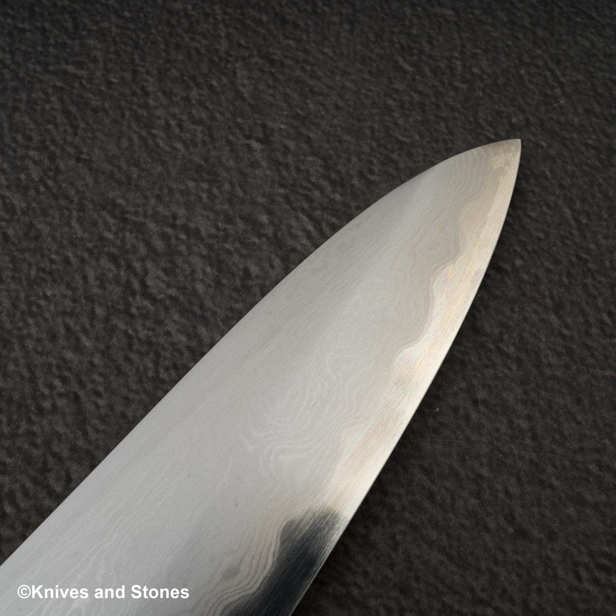 初心 x 中川悟志 青鋼一號 大馬士革 牛刀 240mm
