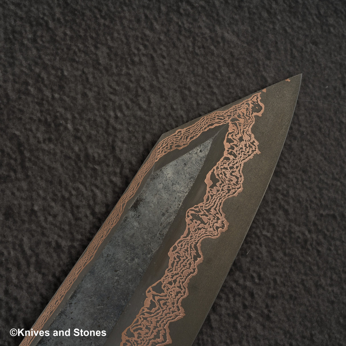 Hatsukokoro x Nigara Yorokobi SLD 銅大馬士革 K-tip Gyuto 210mm 樺木手柄