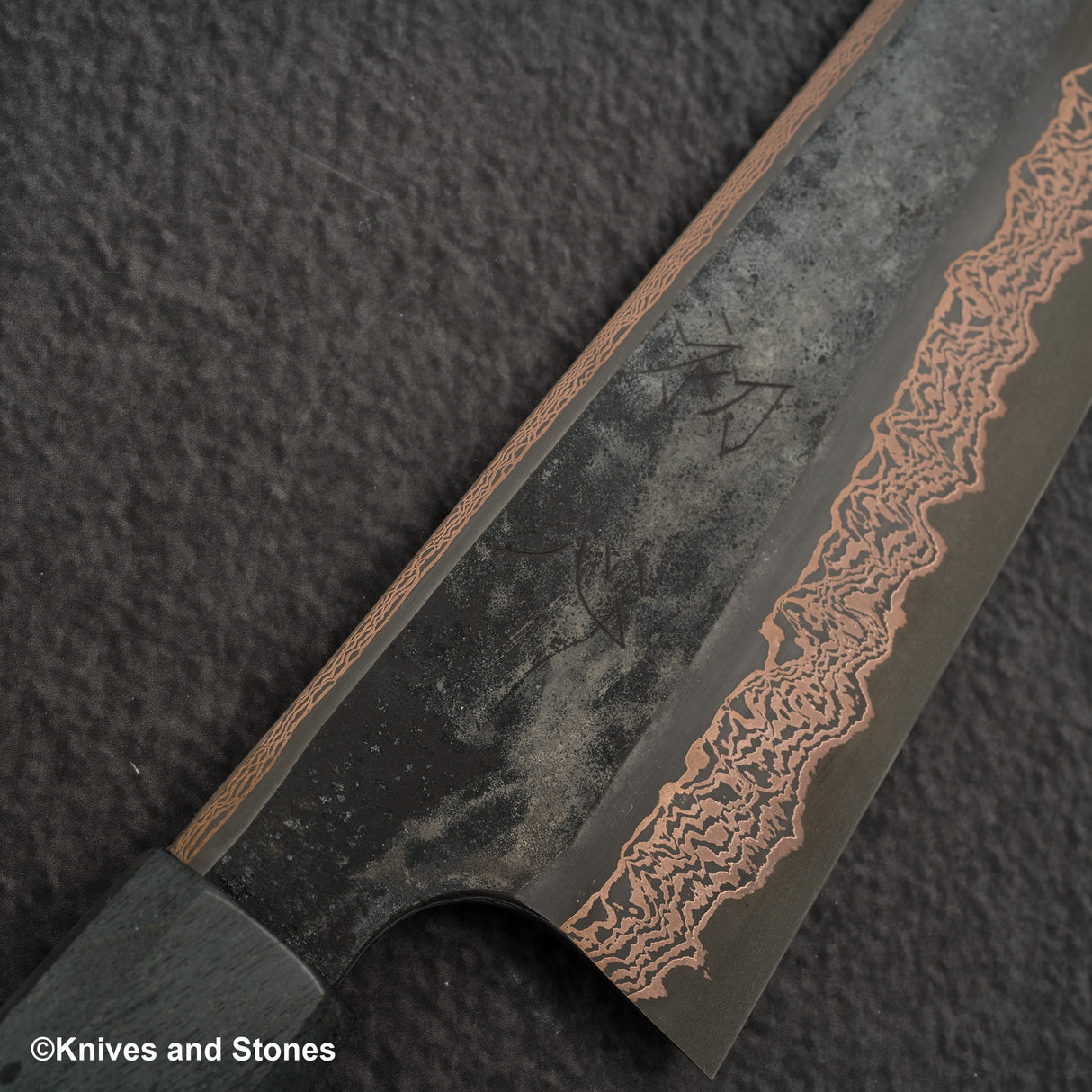 Hatsukokoro x Nigara Yorokobi SLD 銅大馬士革 K-tip Gyuto 210mm 樺木手柄