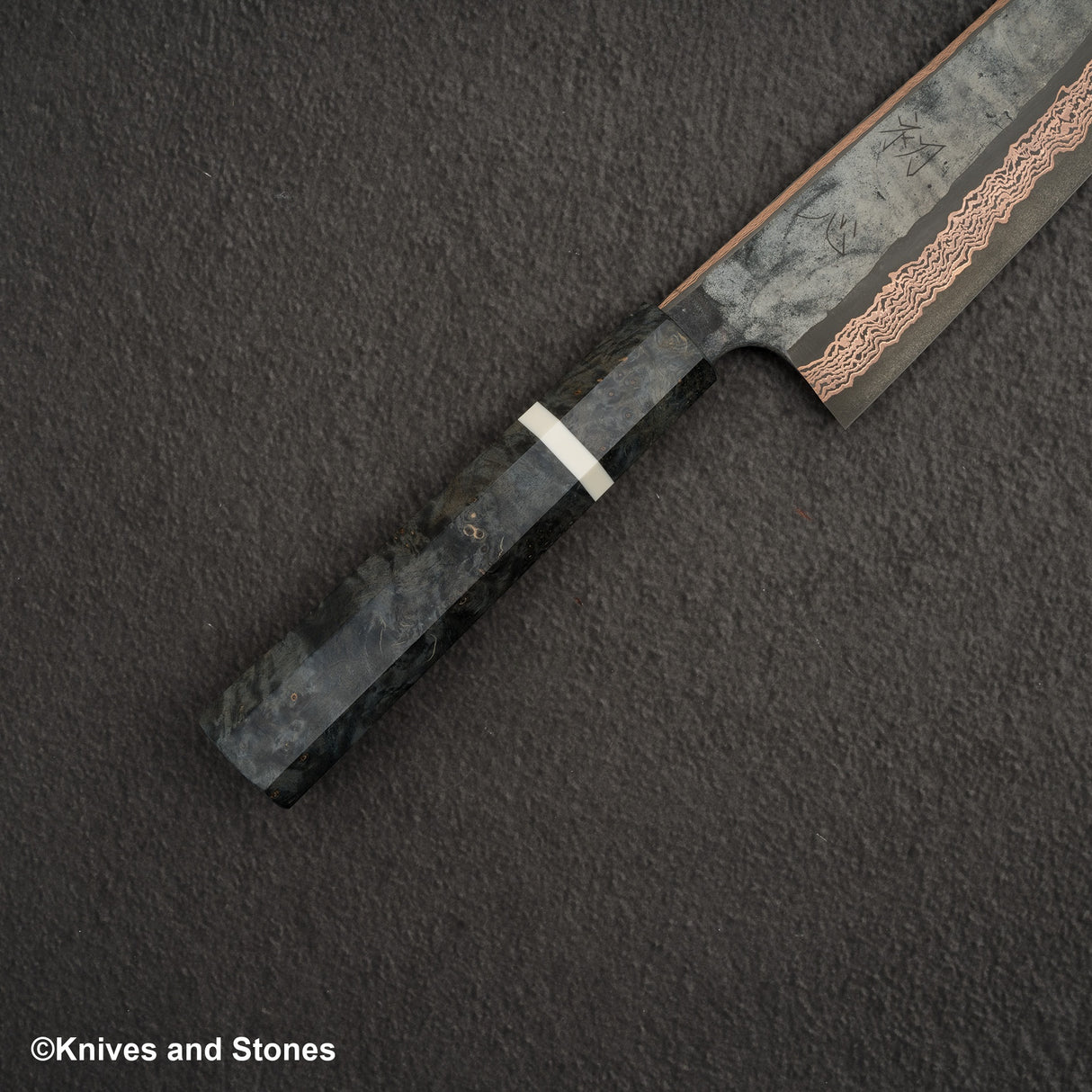 Hatsukokoro x Nigara Yorokobi SLD Copper Damascus K-tip Gyuto 240mm Birch Handle