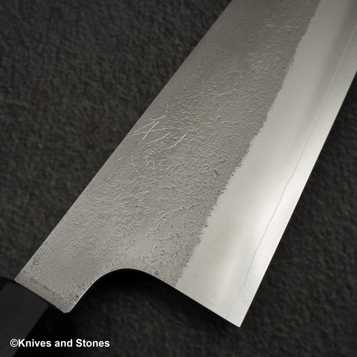 Hatsukokoro x Yoshikane SKD Nashiji K-tip Gyuto 240mm 烏木手柄