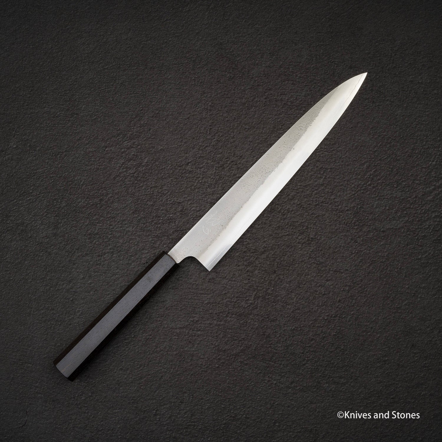 Hatsuokokoro x Yoshikane SKD Nashiji Sujihiki 240mm 烏木手柄