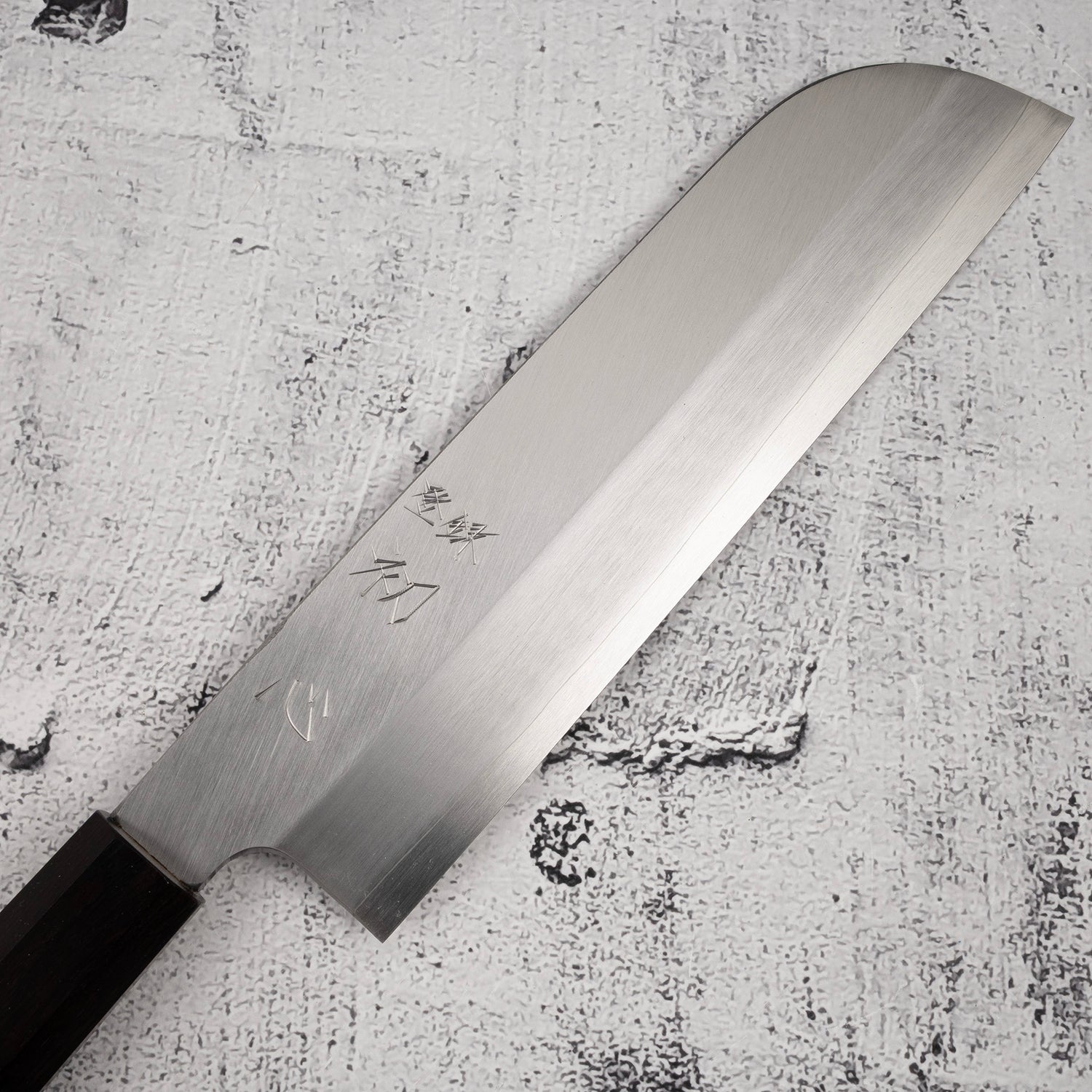 初心 x 直人作 白鷺銀三鎌型薄刃 210mm