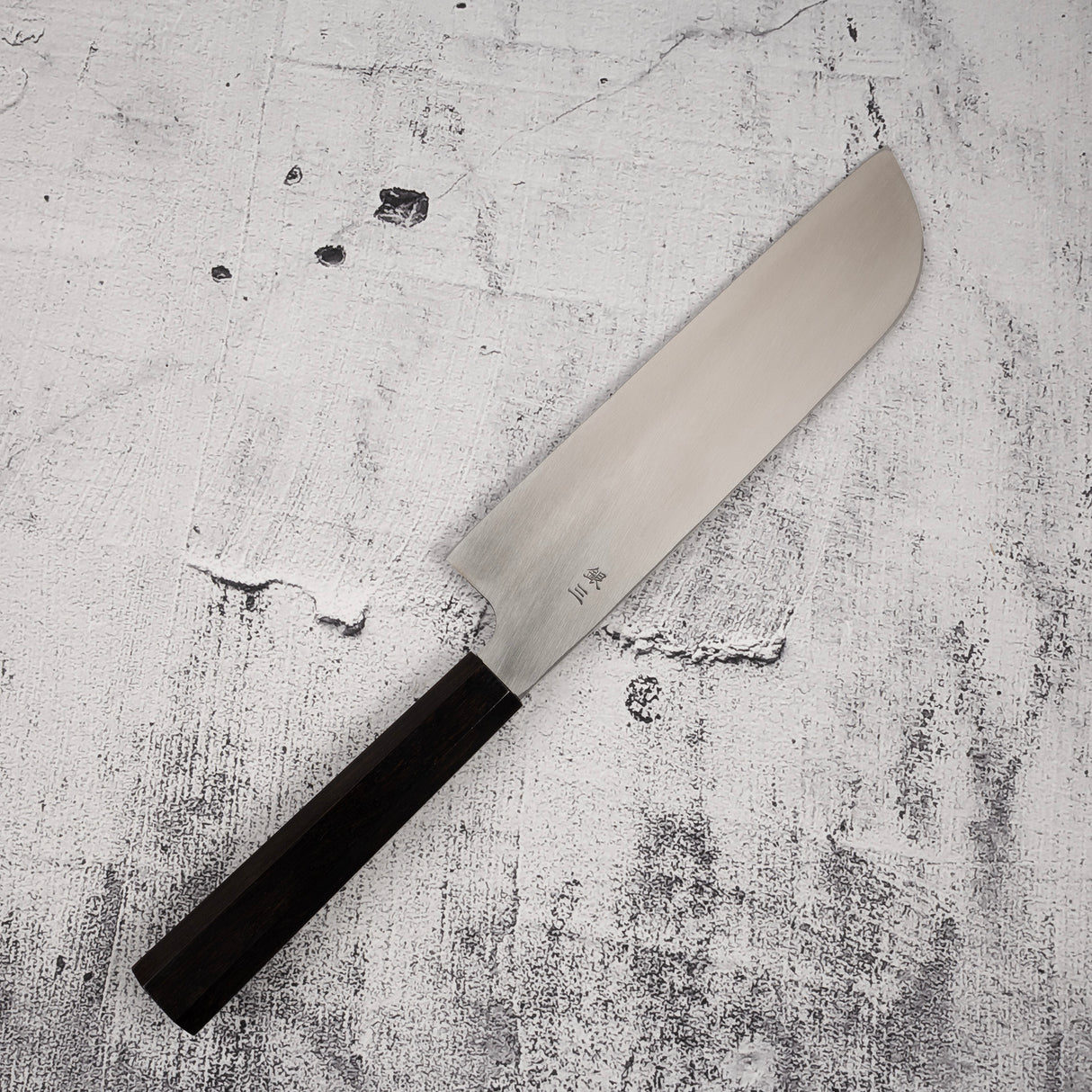 初心 x 直人作 白鷺銀三鎌型薄刃 210mm
