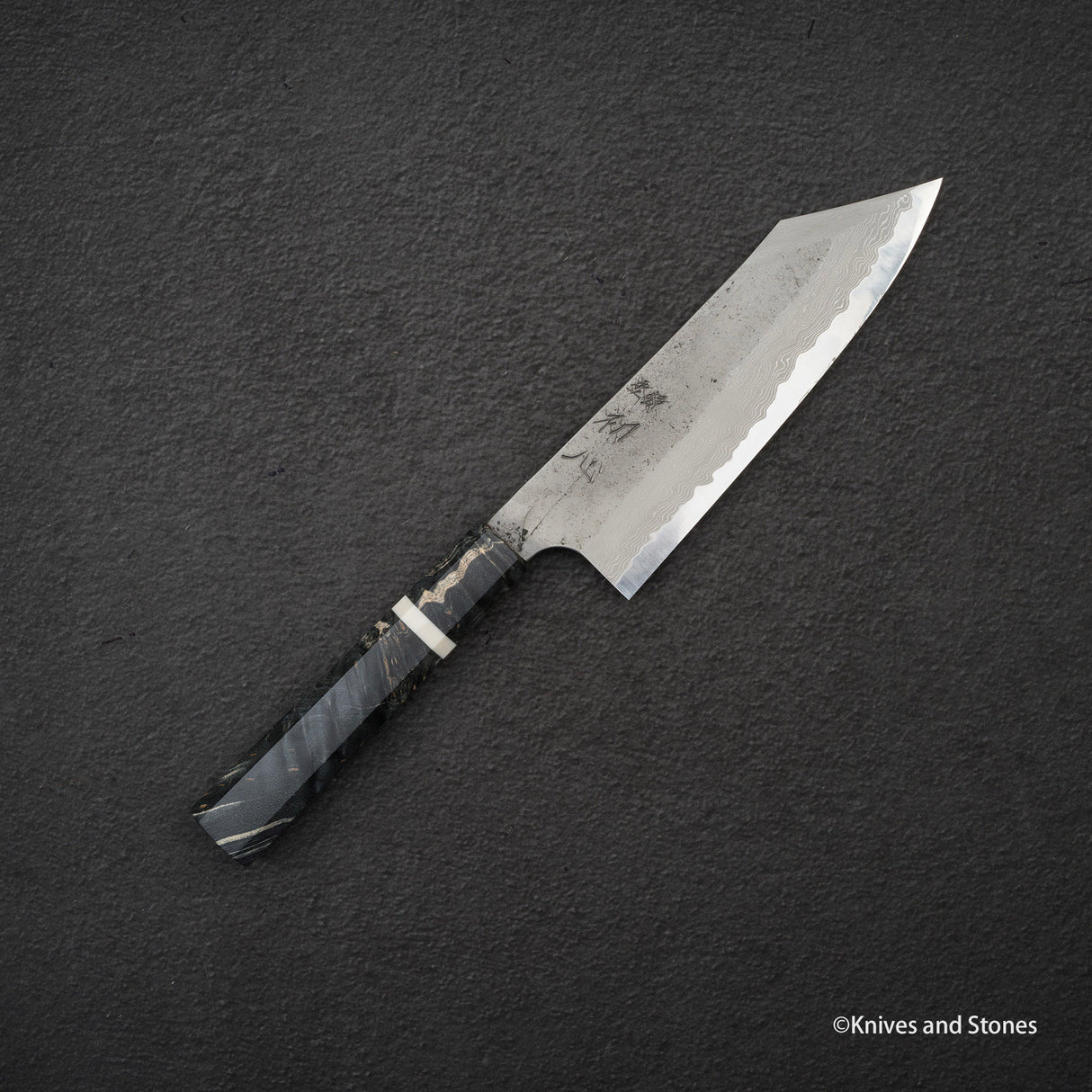 Nigara x Hatsukokoro Ryusui Blue 2 Damascus Bunka 170mm