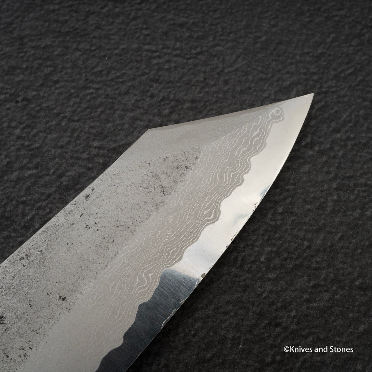 Nigara x Hatsukokoro Ryusui Blue 2 Damascus Bunka 170mm