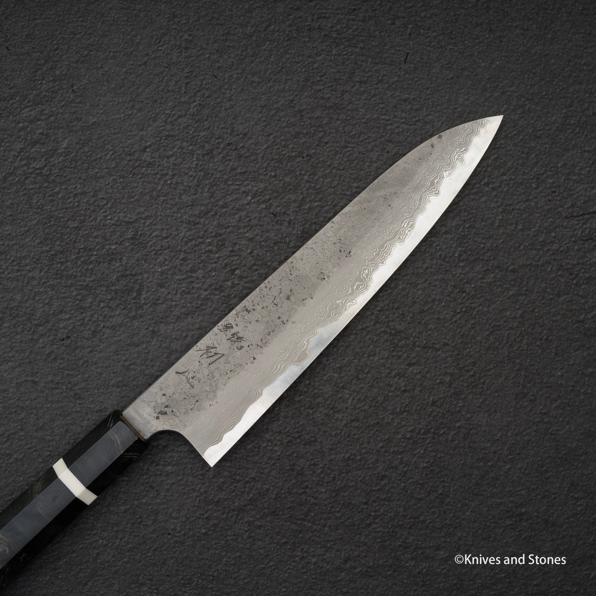 Nigara x Hatsukokoro Ryusui Blue 2 大馬士革牛刀 240mm