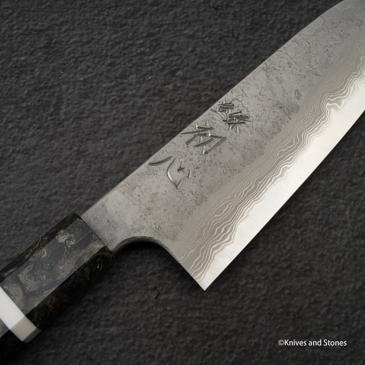 Nigara x Hatsukokoro Ryusui Blue 2 大馬士革三德 170mm