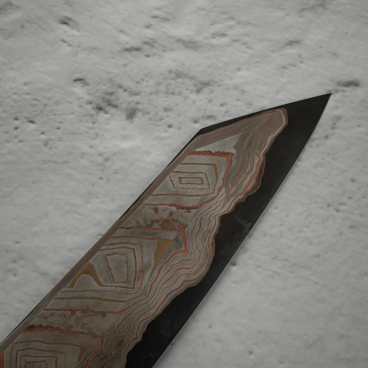 Hatsukokoro x Nigara Irodori Blue 2 Rainbow Damascus K-tip Gyuto 240mm