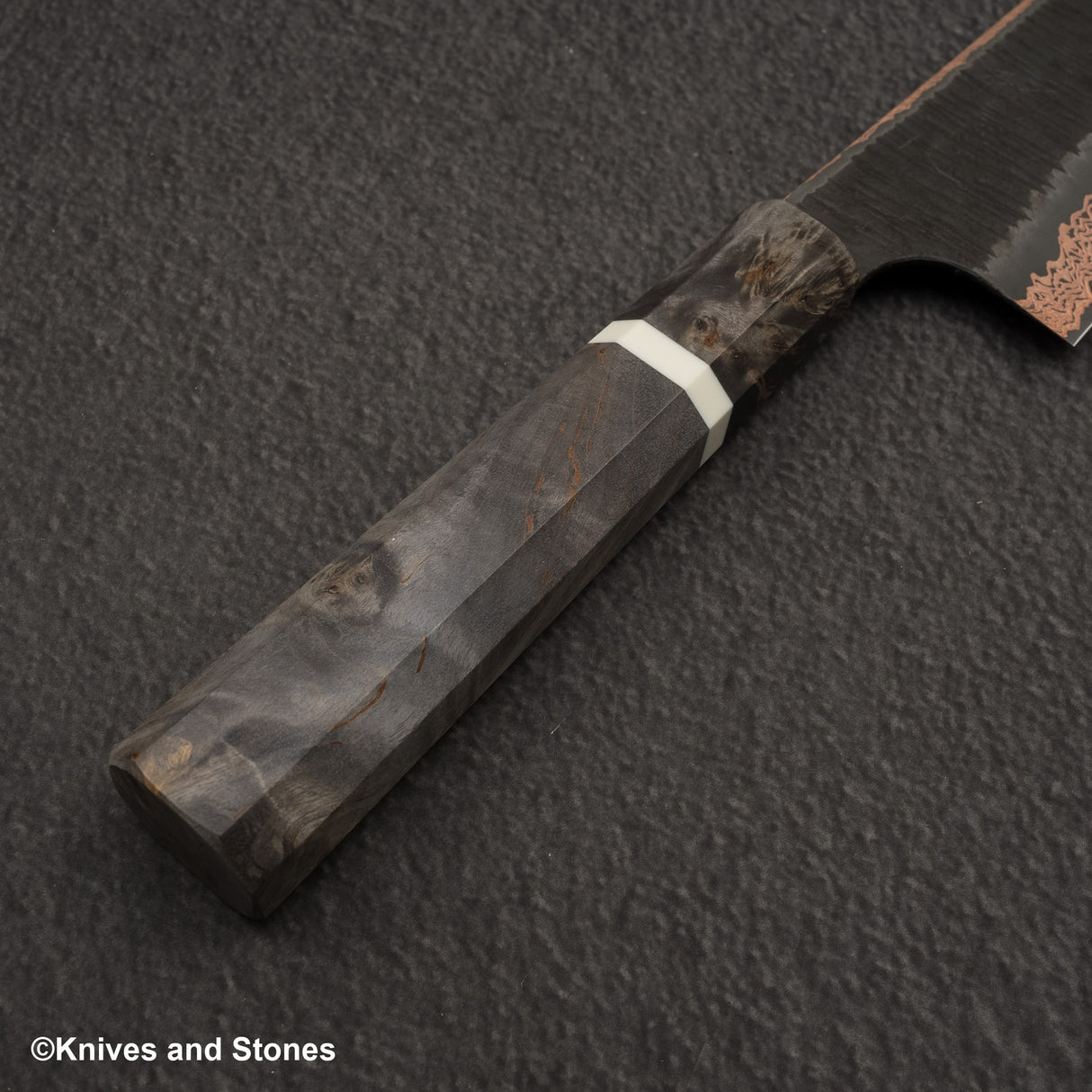 Hatsukokoro x Nigara Yorokobi SLD 銅土梅大馬士革文化 180 毫米樺木手柄