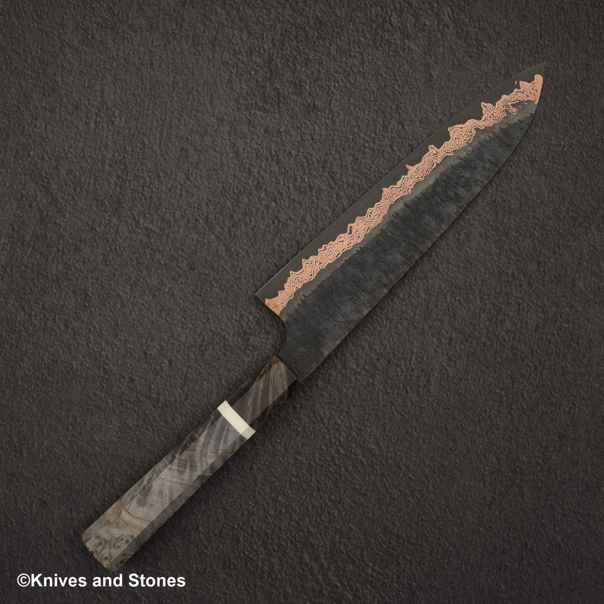 Hatsukokoro x Nigara Yorokobi SLD 銅土梅大馬士革牛刀 210mm 附 Saya