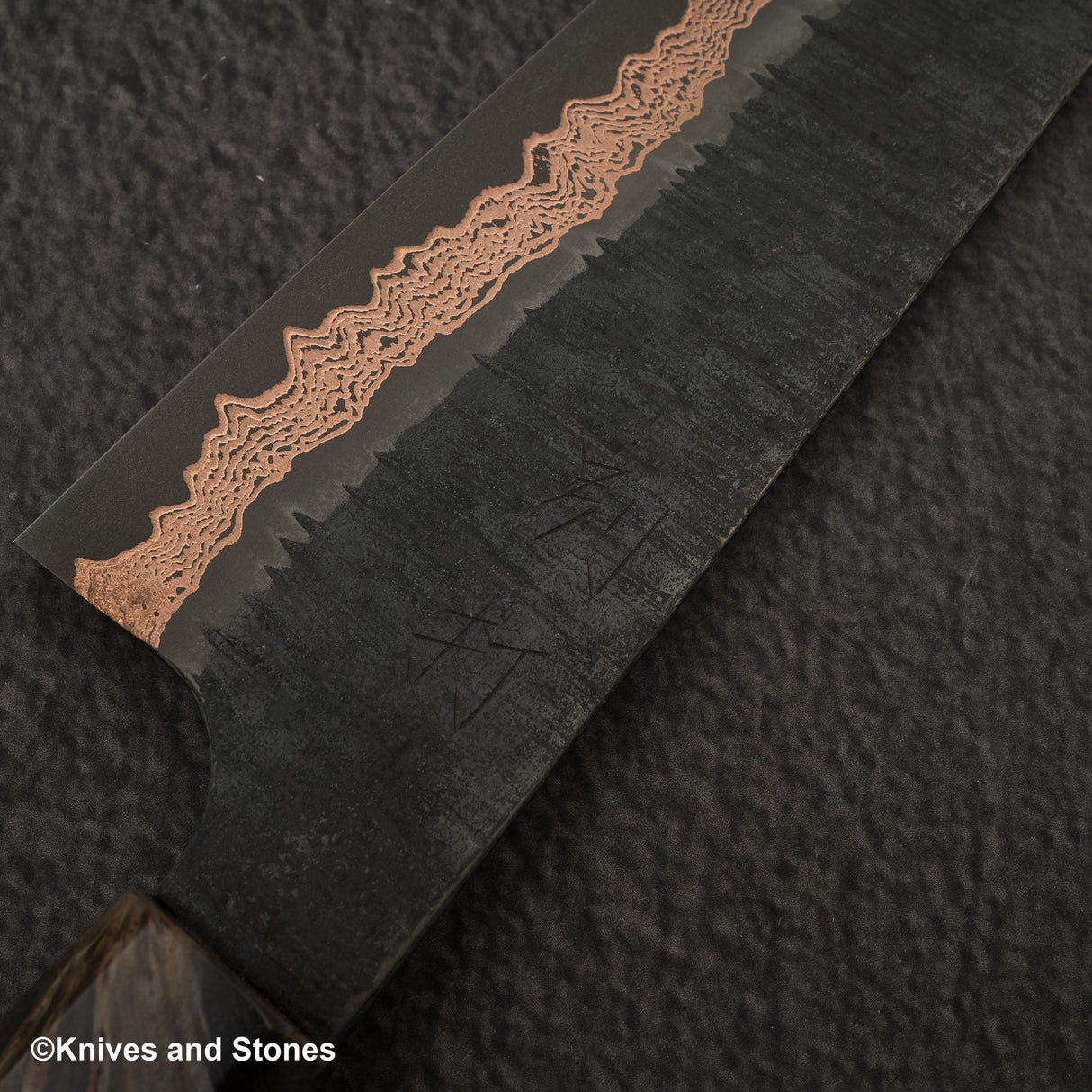 Hatsukokoro x Nigara Yorokobi SLD 銅土梅大馬士革牛刀 210mm 附 Saya