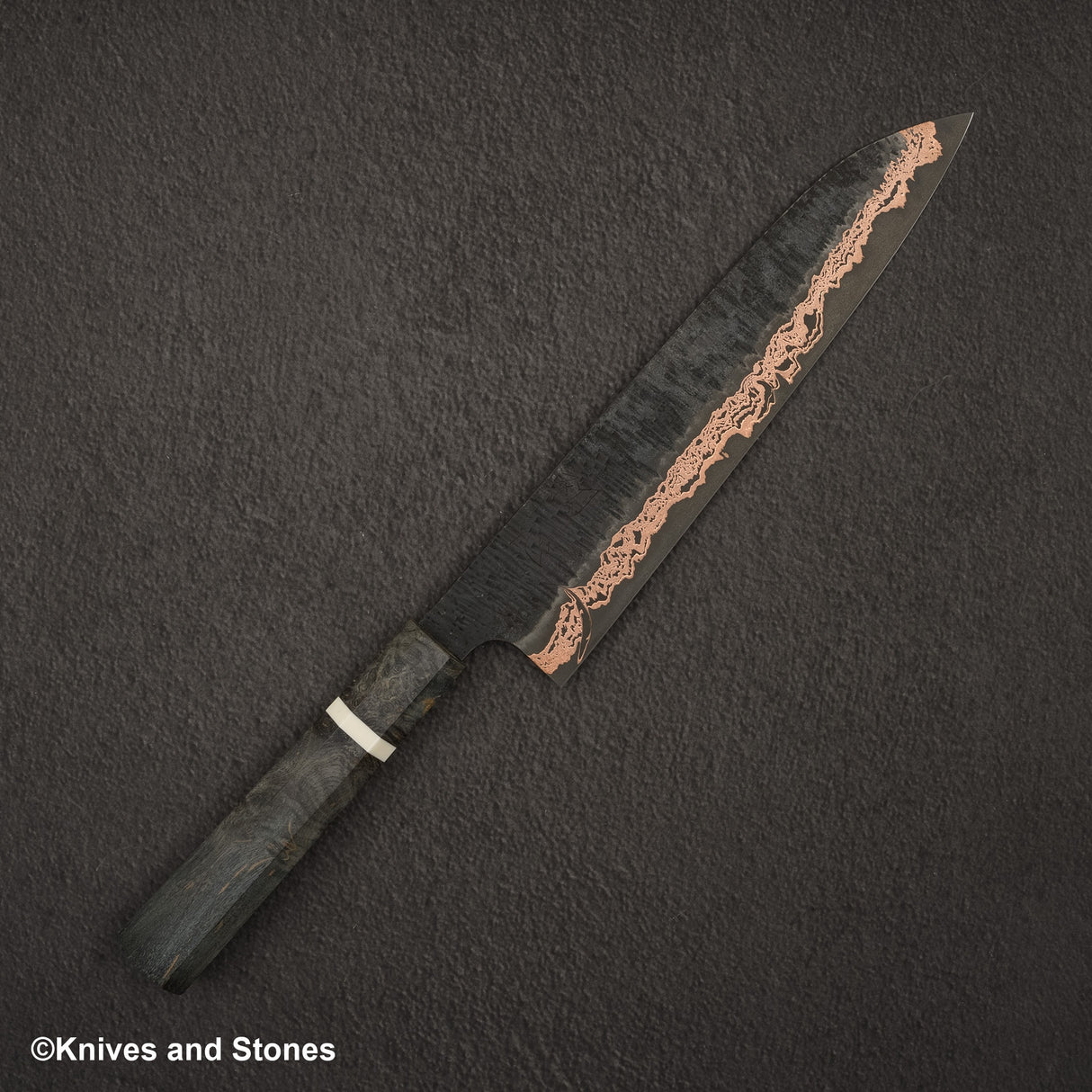 Hatsukokoro x Nigara Yorokobi SLD 銅土梅大馬士革牛刀 240mm 附 Saya